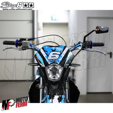 MF3761 - Specchietto Retrovisore Sinistro STAGE6 F1 Carbonio Lucido Universale