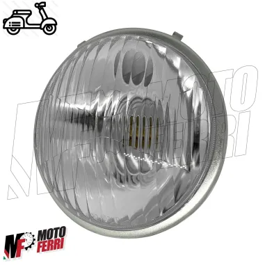 Gruppo Ottico Fanale Faro Tondo Anteriore Portalampada Piaggio Vespa 50 L R N