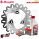 MF3763 - Disco Freno Anteriore + Pastiglie + Olio Malossi per Malaguti F12 F12R