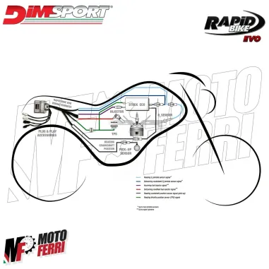 MF2011 Centralina Aggiuntiva Rapid Bike EVO + Cablaggio TMax 530 2017 - 2019