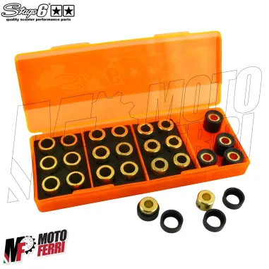 MF3764 Kit Rulli Variatore 16 x 13 Stage6 Grammi 4.0 4.5 5.0 5.5 Scooter 50cc
