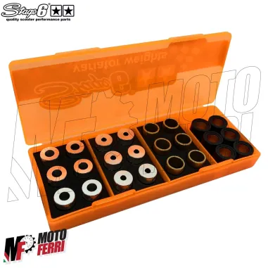 MF3766 Kit Rulli Variatore 19x15,5 Stage6 Grammi 5.5 6.0 6.5 7.0 Scooter 50 cc