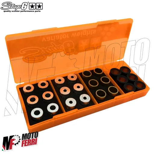 MF3767 Kit Rulli Variatore 19x15,5 Stage6 Grammi 4.0 4.5 5.0 5.5 Scooter 50cc