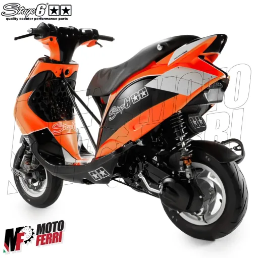 MF2203 Filtro Aria Stage6 Spugna Nero Double-Layer Ovale AirBox con Riduzioni