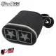 MF2203 Filtro Aria Stage6 Spugna Nero Double-Layer Ovale AirBox con Riduzioni