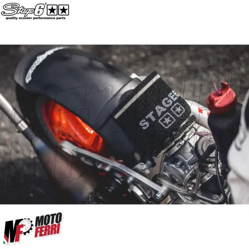 MF2203 Filtro Aria Stage6 Spugna Nero Double-Layer Ovale AirBox con Riduzioni