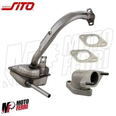 Kit Marmitta Sito + Collettore Scarico + 2 Guarnizioni Vespa 50 Special R L N