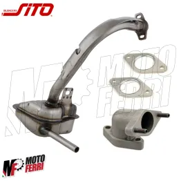 Marmitta Sito + Collettore Scarico + 2 Guarnizioni per Vespa 50 Special R L N 2