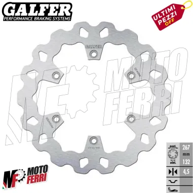 MF2081 - Disco Freno Posteriore Wave DF494W Galfer Yamaha TMax 500cc 2001 - 2011