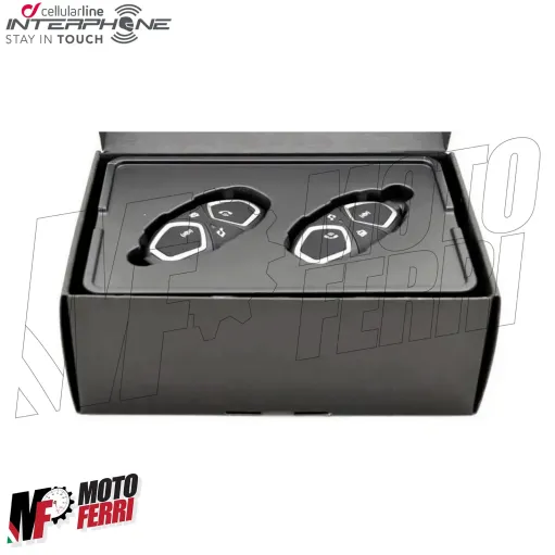 MF3777 - Kit 2 Interfono Interphone Connect Bluetooth Moto Scooter 2 Caschi
