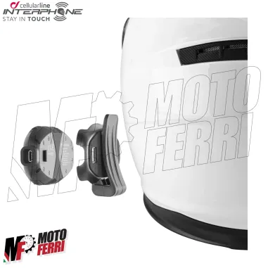 MF3777 - Kit 2 Interfono Interphone Connect Bluetooth Moto Scooter 2 Caschi