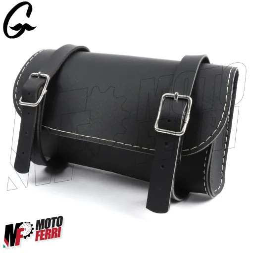 MF3750 Borsa Porta oggetti in pelle Nera Piaggio Ciao Si Bravo Grillo Boxer