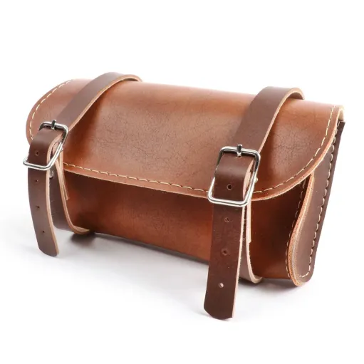 MF3749 Borsa Porta oggetti in pelle Marrone Piaggio Ciao Si Bravo Grillo Boxer