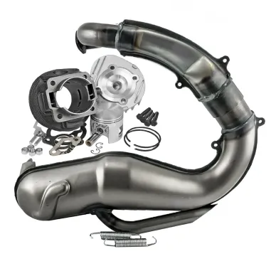 Kit Cilindro 102cc Dm 55 Testa Racing Polini + Marmitta Proma - Vespa 50 PK S XL