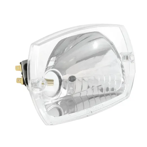 FANALE FARO ANTERIORE ALOGENO PIAGGIO VESPA 50 SPECIAL ELESTART MOD RETTANGOLARE