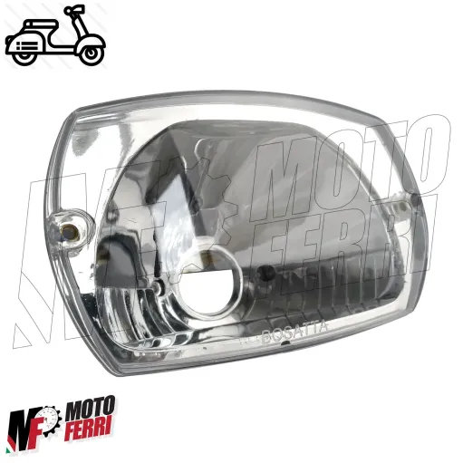 FANALE FARO ANTERIORE ALOGENO PIAGGIO VESPA 50 SPECIAL ELESTART MOD RETTANGOLARE