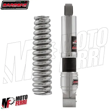 MF0341 Ammortizzatore Anteriore Cromato Carbone Hi Tech Vespa 150 Sprint GL