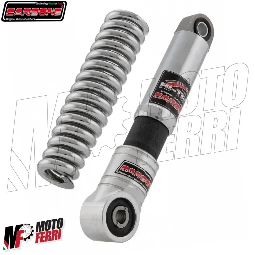 MF0341 Ammortizzatore Anteriore Cromato Carbone Hi Tech Vespa 150 Sprint GL