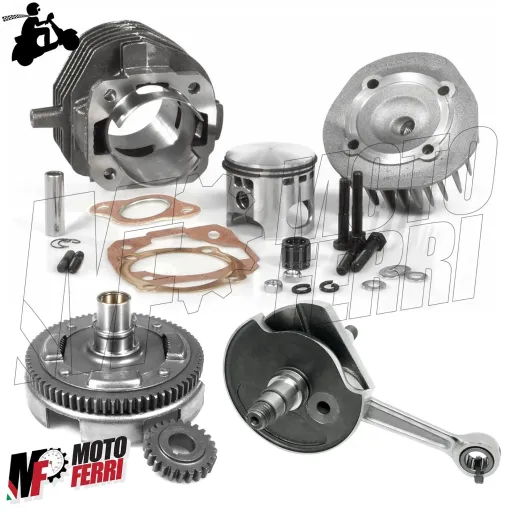 MF3809 Kit Cilindro 55 Malossi Albero Cono 20 Campana 24/72 per Piaggio Ape 50