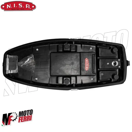 MF1011 Sella Lunga Nera con Serratura e Cassetto Vespa 50 Special 125 ET3 Primavera