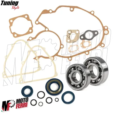 Kit Modifica Cilindro 102CC + Albero Motore + Cuscinetti Guarnizioni per Ape 50