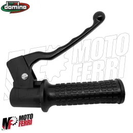MF3845 Kit 2 Comando Nero in Ferro Destro Sinistro Gas Freno Domino Piaggio SI 2