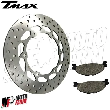MF3463 - Disco Freno Posteriore + Pastiglie Organiche Yamaha 500 TMax 2001/2003