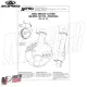 MF3385 - Kit Foderi Copertura Forcella Acerbis Rosso per Gilera RX 125 Arizona