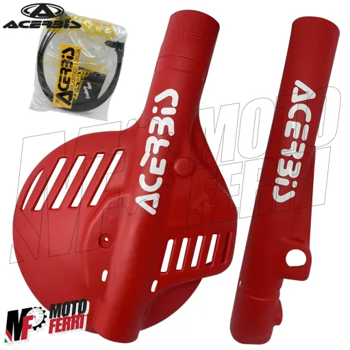 MF3385 - Kit Foderi Copertura Forcella Acerbis Rosso per Gilera RX 125 Arizona