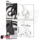 MF3867 - Kit Foderi Copertura Forcella Nero Cross style per Piaggio Ciao 50