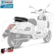 MF4010 Maniglione Posteriore Cromato Originale Vespa GTS 125 250 300 IGet HPE