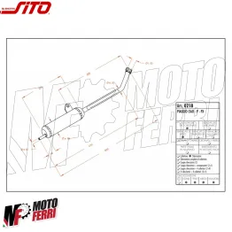 MF3891 Marmitta Scarico Sito Omologata Tipo Originale Nero per Piaggio Ciao 50 2