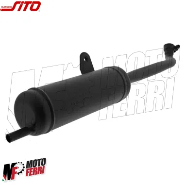 MF3891 Marmitta Scarico Sito Omologata Tipo Originale Nero per Piaggio Ciao 50