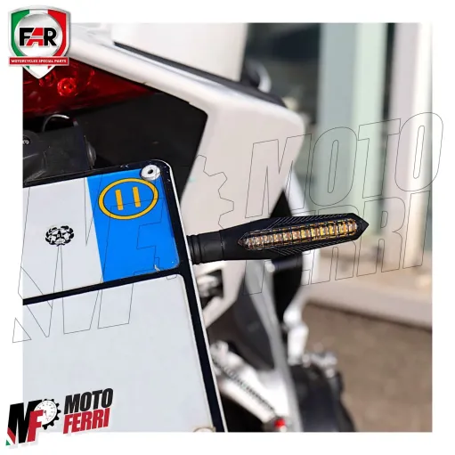 MF3892 - Coppia Frecce Led Sequenziali Universali per Moto Scooter - 6cm