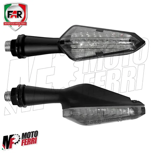 MF3898 Coppia Frecce Led FAR Micro in Metallo Universali Moto Scooter - 9cm