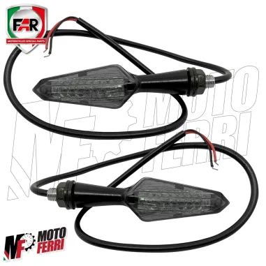 MF3898 Coppia Frecce Led FAR Micro in Metallo Universali Moto Scooter - 9cm