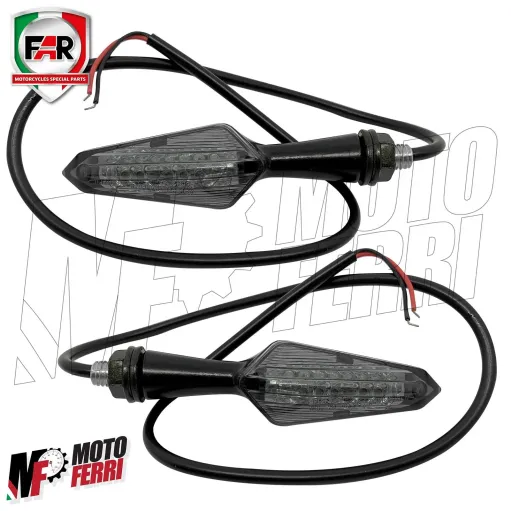 MF3898 Coppia Frecce Led FAR Micro in Metallo Universali Moto Scooter - 9cm