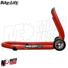 MF3911 - Cavalletto Bike Lift Anteriore Alza Ruota Universale Moto Rosso 2