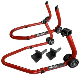 MF3914 Kit Cavalletti Ant + Post a Tampone Bike Lift Alza Ruota Moto Universale