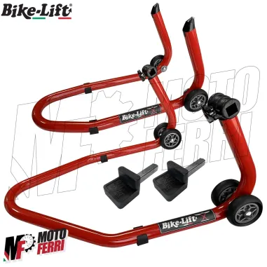 MF3914 Kit Cavalletti Ant + Post a Tampone Bike Lift Alza Ruota Moto Universale