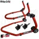 MF3914 Kit Cavalletti Ant + Post a Tampone Bike Lift Alza Ruota Moto Universale