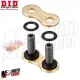 MF3925 Falsa Maglia Giunzione Chiusura Catena DID Oro Passo 525 VX3 ZJ O-Ring