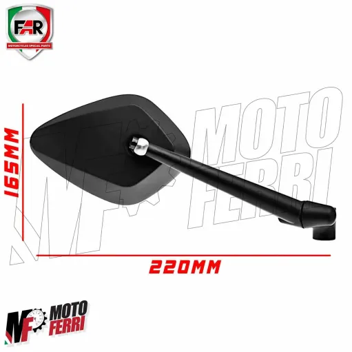 MF3311 Specchietti Manubrio + Cover Tappo FAR El Capitan TMax 560 2022 / 2024