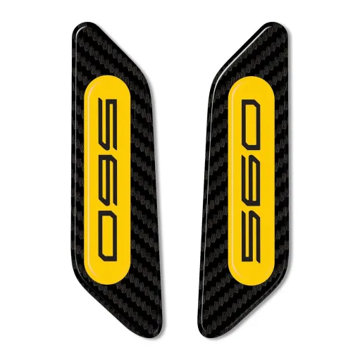 MF3533 - Kit 2 Adesivi Cover Carena Specchietti Giallo Yamaha 560 TMax 2022/2024