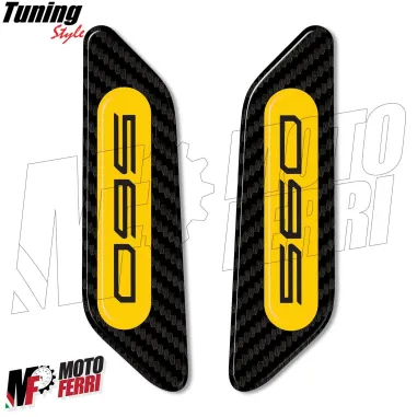 MF3533 Adesivi Cover Carena Specchietti Giallo Yamaha 560 TMax - 2022 a 2024