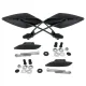 MF3988 - Kit Specchietti Manubrio FAR Viper 8 + Cover Yamaha TMax 560 2020/2021
