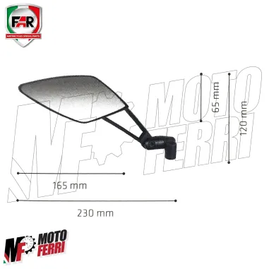 MF3988 - Kit Specchietti Manubrio FAR Viper 8 + Cover Yamaha TMax 560 2020/2021