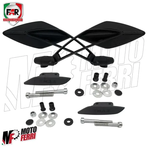 MF3988 - Kit Specchietti Manubrio FAR Viper 8 + Cover Yamaha TMax 560 2020/2021