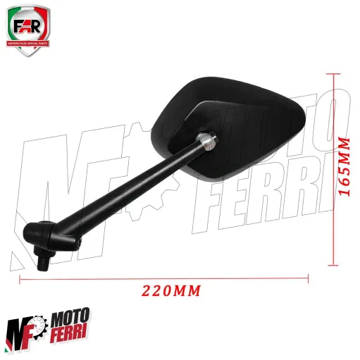 MF8857 Specchietti da Manubrio + Tappi FAR Capitan TMax 530 - 560 / 2012 - 2021