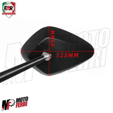MF8857 Specchietti da Manubrio + Tappi FAR Capitan TMax 530 - 560 / 2012 - 2021